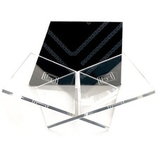 Medium Clear Acrylic Book Stand, 8.7  x 6.3  x 3.6  , Acrylic Book Holder, Ope...