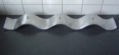Vintage IKEA Metall KERZENHALTER 3er WELLE - 55cm für 3 Block- / Stumpenkerzen