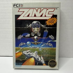 Vintage 1987 Nintendo NES ZANAC Video Game CIB Complete In Box Tested!