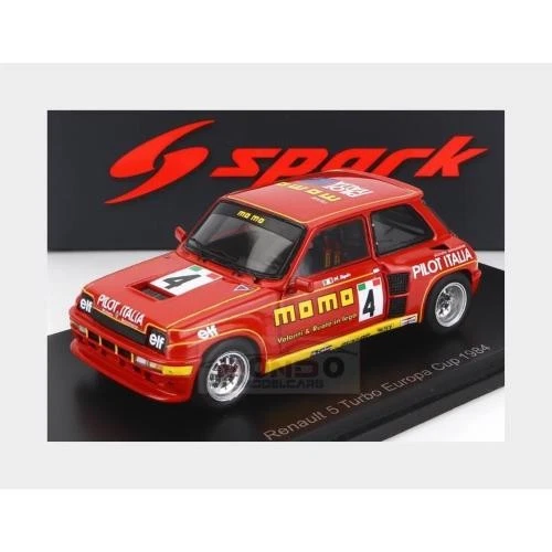 1:43 SPARK Renault R5 Turbo #4 Copa Europa 1984 Massimo Sigala Rojo S5558 MMC Foto 2 de 2