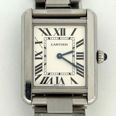 Cartier Tank Solo Roman Dial 24mm Quartz Watch 3170