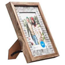 Rustic Farmhouse 5x7 Picture Frame Decorative Tabletop Glass Display Holder New