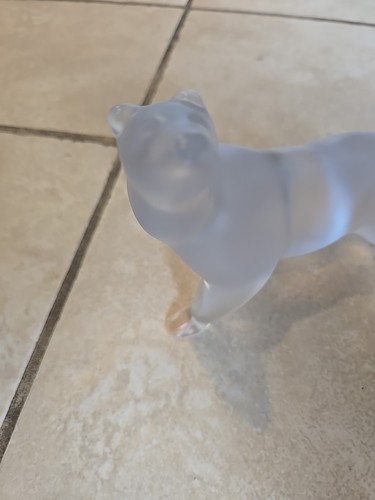 RARE Lladro Daisa Crystal Polar Bear Frosted Glass Figurine 1983 Head Up 8" - Picture 2 of 20
