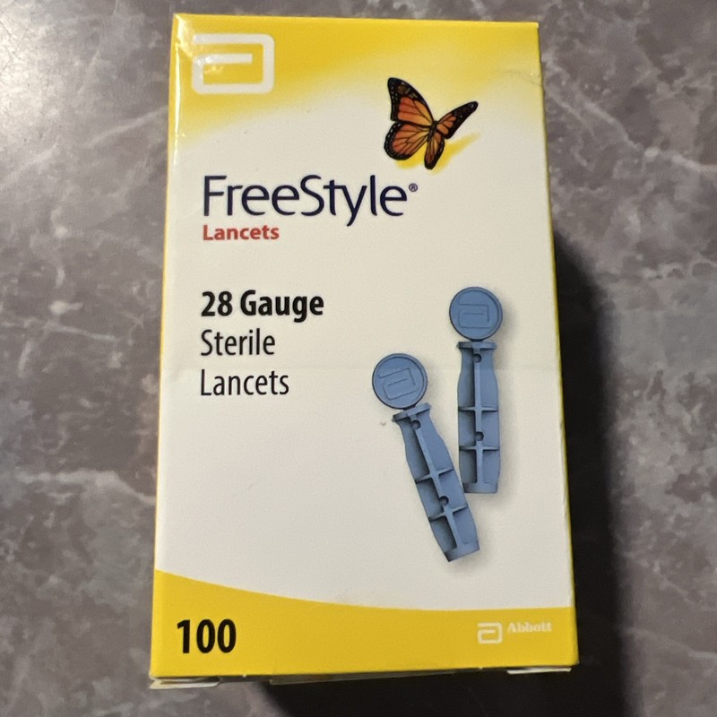 3 boxes Freestyle 28 Gauge Sterile Lancets 100 Count New in Box Expired 01/ 2026