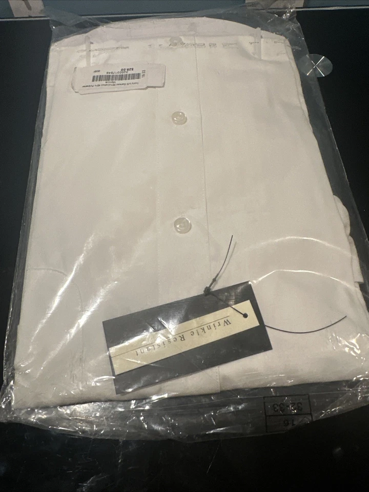 Camisa de vestir Marquis para hombre - Marfil - 16. 32-33 NUEVO Foto 4 de 4