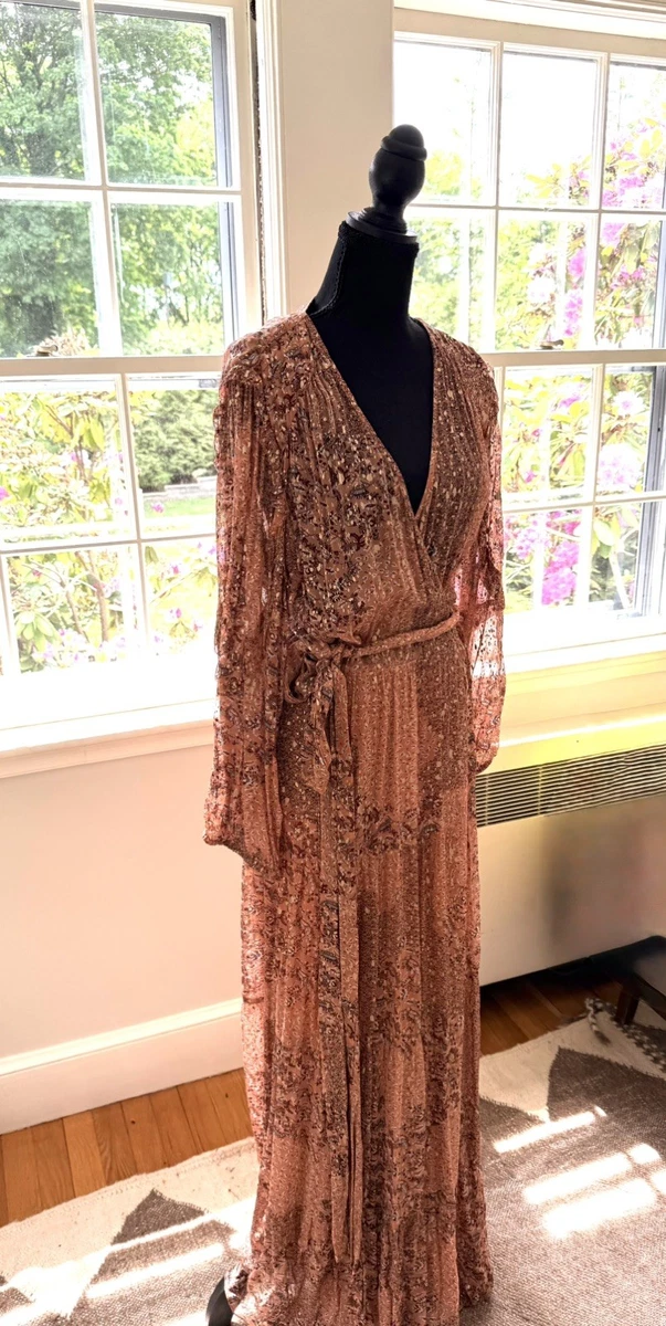 Long Sleeve Dresses Gold Maxi Dresses for sale | eBay