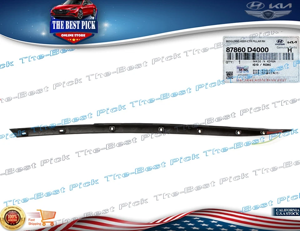 ⭐GENUINO⭐ Moldura de pilar C para pasajero derecho Kia Optima 2016-2020 ⭐OEM⭐ 87860D4000 Foto 4 de 4