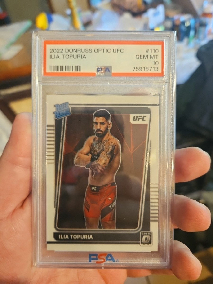 2022 Donruss Optic UFC - Ilia Topuria Rated Rookie #110 PSA 10 GEM