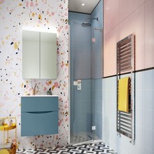 JOB LOT Crosswater Design+ Hinged Door Silver Clear 1000 (ver2) (DHDSC1000+) X 6