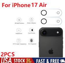 2 Pack For Apple iPhone 17 Air Camera Lens Protector Tempered Glass Camera Cover