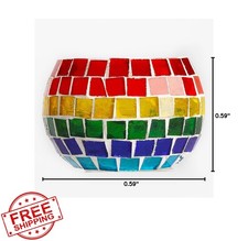 1.5cm Mixed Color Glass Mosaic Tiles 130pcs Brown