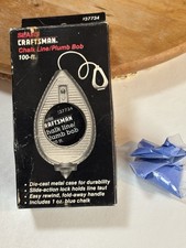 Vtg Craftsman Chalk Line Plumb Line 37734 100' in Original Box USA