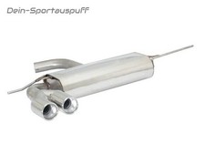 Ragazzon Edelstahl Sportauspuff VW Golf 6 GTD 2x80mm rund eingerollt versetzt