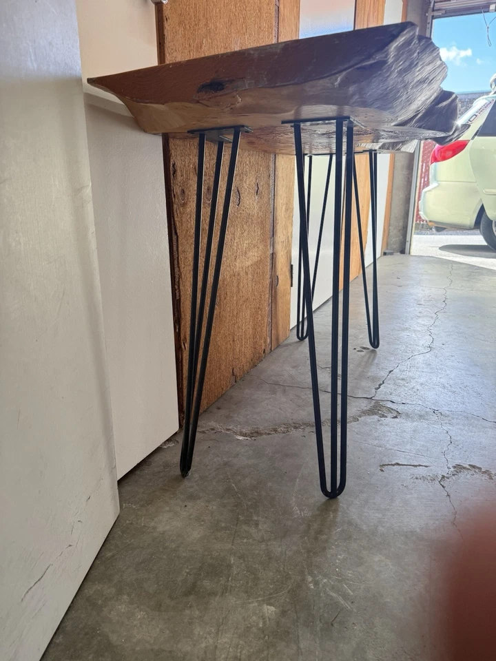 Finished And Stained Live Edge Walnut Wood Desk-console Table Tv Stand- - Image 3 of 4