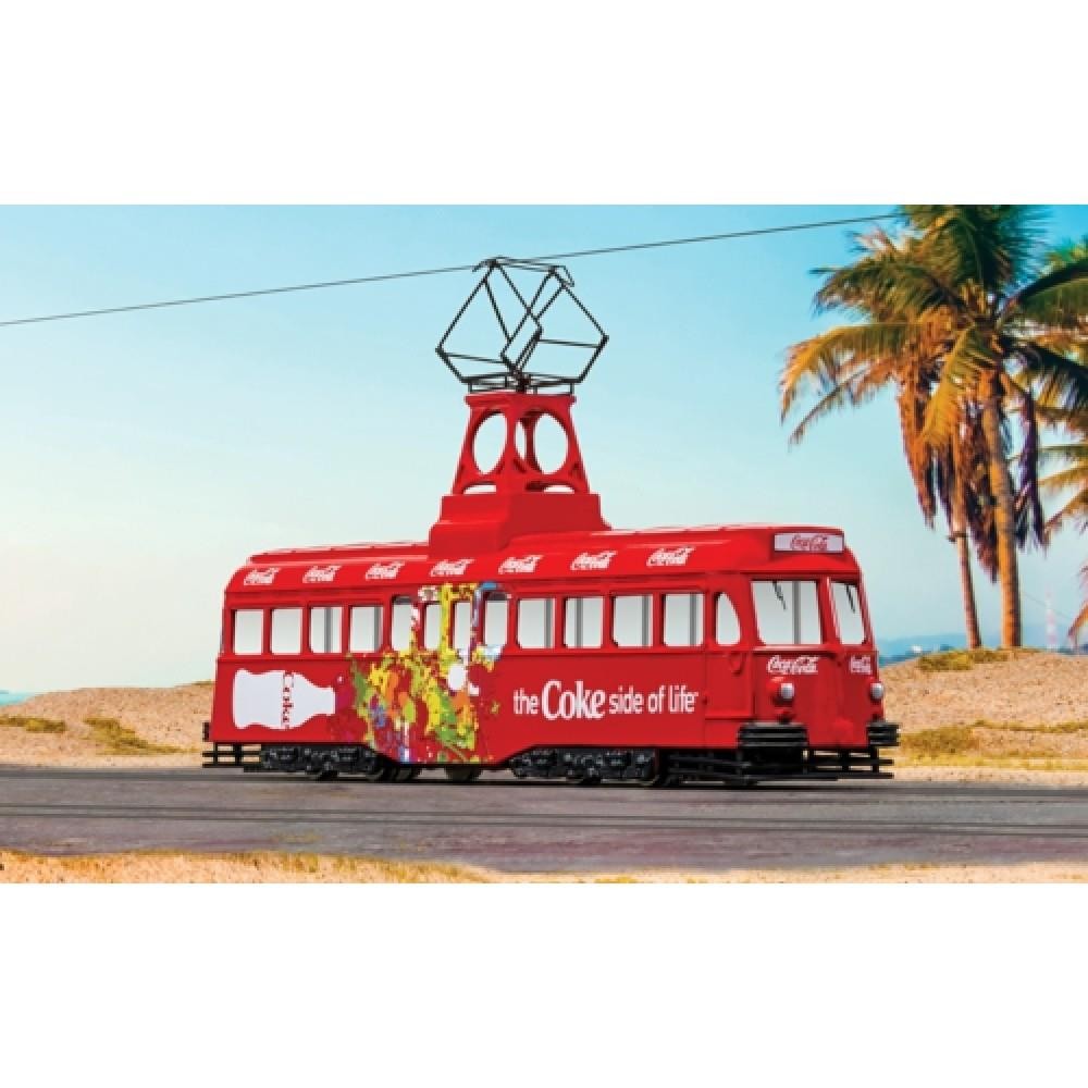 Coca-Cola Single Decker Tram 1:76 Scale Corgi CC44013