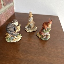 Three Border Fine Arts Society Membership Figurines. 
