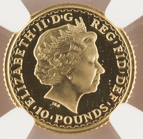 Great Britain UK 1998 BRITANNIA 1/10 Oz GOLD Proof Coin NGC PF70 ULTRA CAMEO - Picture 6 of 6