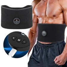 Electric EMS Abdominal Muscle Toning Trainer ABS Stimulator Toner Fitness Belt