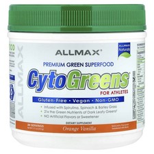 CytoGreens , Premium Green Superfood For Athletes, Orange Vanilla, 11.11 oz 315