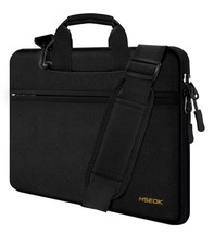 Hseok Laptop Shoulder Bag 15 15.6 16 Inch 15-16 inch, Black