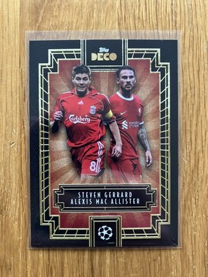 2023-24 TOPPS Deco UCC Liverpool FC Steven Gerrard Alexis Mac Allister