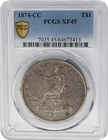1874-CC Trade Dollar $ XF45 Secure PCGS 950720-1