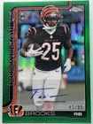 2025 Topps Chrome Football Green Refractor Tahj Brooks #RRA-TB