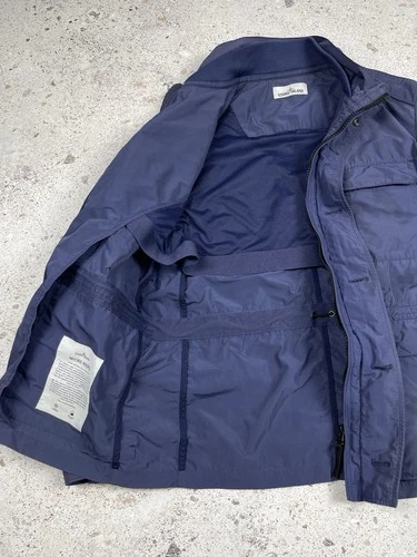 Vintage Stone Island 2012 Micro Reps Field Jacket Navy Blue Faded Color size XL image 7