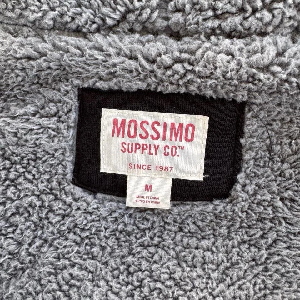 Mossimo Sudadera con Capucha Negra Cremallera Buen Estado Ideal para Invierno Foto 4 de 4