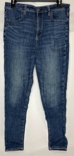Women  s AMERICAN EAGLE Blue Denim NE X T LEVEL STRETCH Skinny Jeans Size 10 Reg
