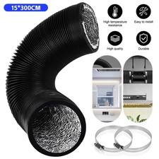 New 6inch 3M Flexible Ducting Dryer Vent Pipe Aluminum Foil PVC Duct Fan Hose