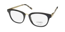 NEW JONES NEW YORK J234 PETITE EYEGLASSES 47-19-135 BLACK OVAL WOMENS BLACK