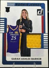 Sarah Ashlee Barker 2025 Donruss WNBA Rookie Jersey #13 -Yellow Patch Variation!