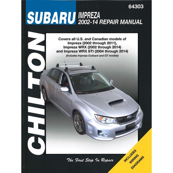 Subaru Impreza Wrx Sti 2002-2014 Us Usa Kanada Werkstatthandbuch Chilton-image