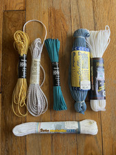 Needloft  Darice Plastic Canvas Cord - Metallic - 6 Skeins Assorted Colors