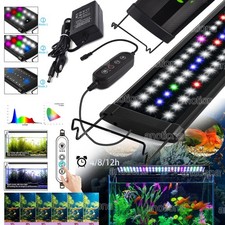 30-120 cm illuminazione acquario RGB LED timer MODALITÀ TUTTO IL GIORNO luce spettro completo