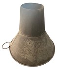 4.25 in Tall Antique Primitive Tin Grain Sugar Flour Bag Funnel NICE — photo 2