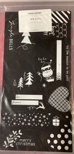CTMH JINGLE JOY Die Cuts Black Holiday Gift Tags #X7262E