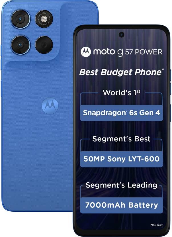 MOTOROLA g57 power 5G (Fluidity, 128 GB 8GB ) 6s Gen 4 Processor