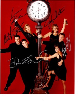 FRIENDS Full Cast Signed/Autographed 8x10 Photo with COA