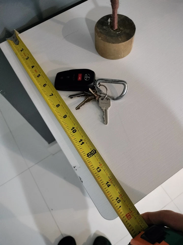 白色5抽屉梳妆台卧室33英寸高木质抽屉柜 — 第 4/4 张图片