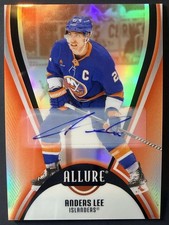 ANDERS LEE 2025-26 Upper Deck Allure #7 Red Rainbow Autograph New York Islanders