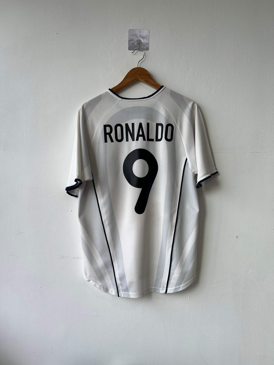 M) Inter Milan 2001-02 Away Shirt Ronaldo #9 Original Jersey Kit