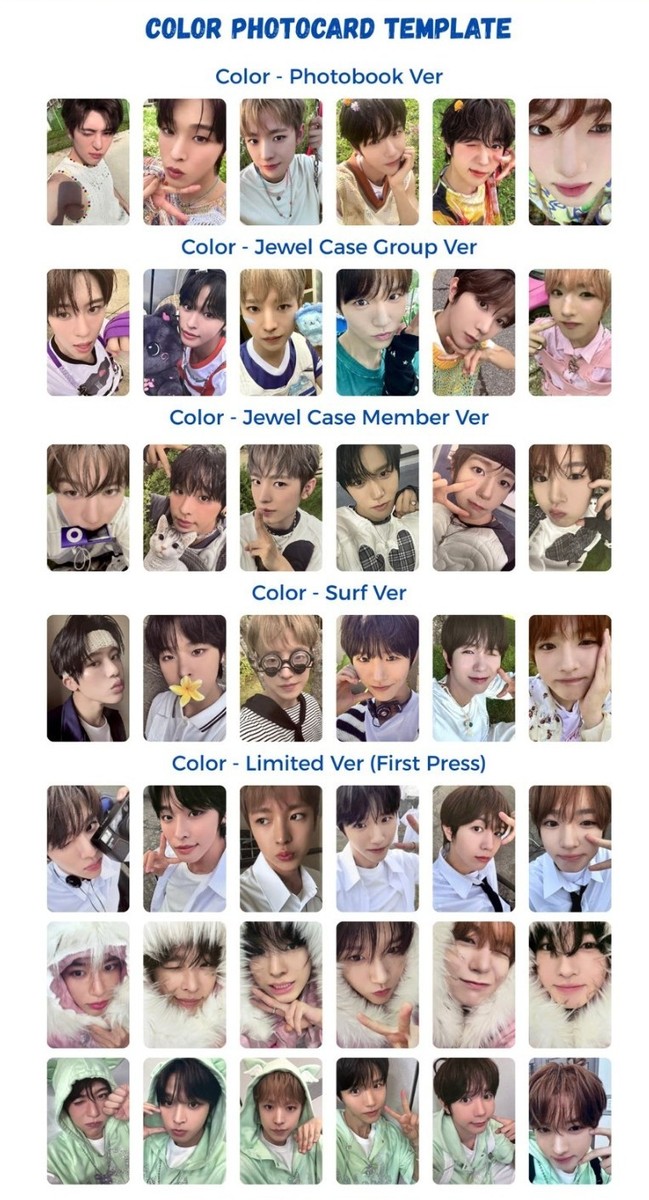Nct Wish Photo Card 2025 Color Album PHOTOCARD PC POCA | eBay