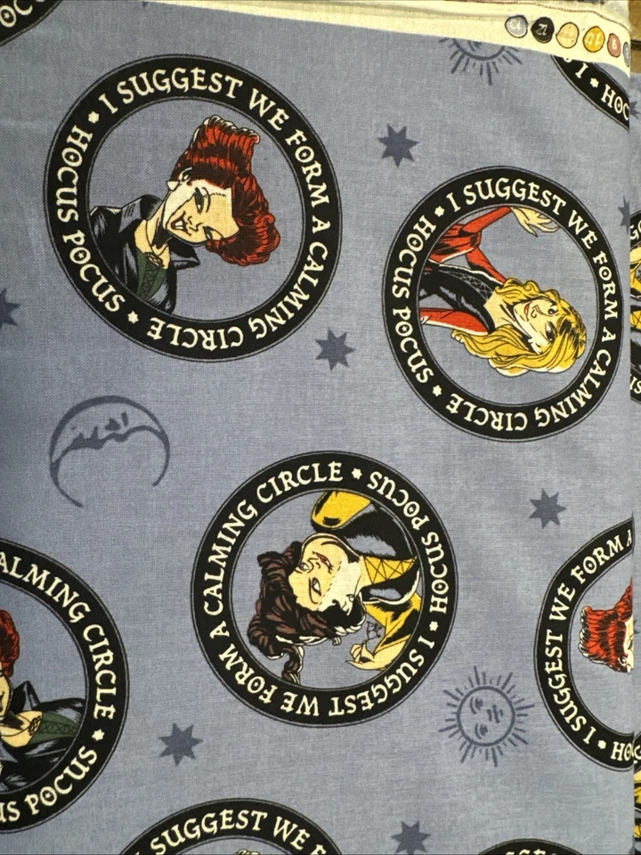 Hocus Pocus I Suggest We Form a Calming Circle Halloween sold by the yard - Image 2 of 4