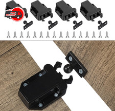 4 Pack Push Latches for Cabinets Push to Open Self-Locking Drawer Door Hardware