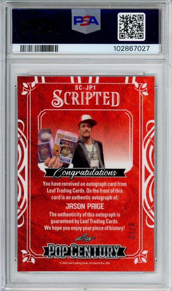 2024 LEAF METAL POP CENTURY JASON PAIGE #SC-JP1 CRYSTAL AUTO #/10