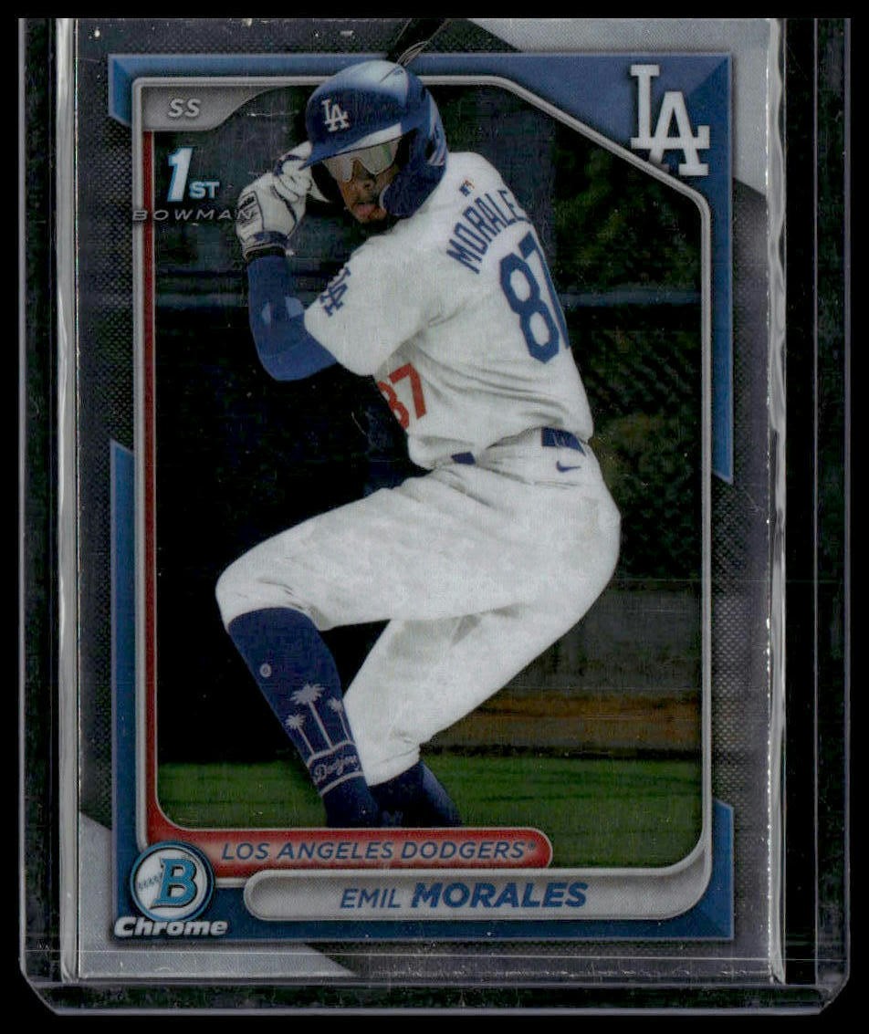 2024 Bowman Chrome Emil Morales #BCP-221 Los Angeles Dodgers Prospects