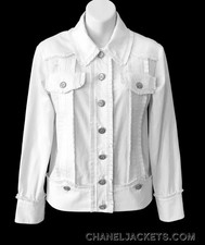  4,995 CHANEL 2017 Paris-Cuba White Ruffle Trim JACKET  FR 34 36 38 / S