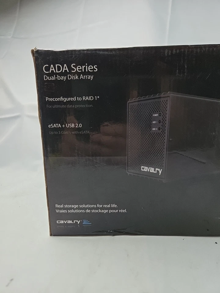 Cavalry Storage CADAZB0011420 USB/eSATA 2-Bay RAID Personal Disk Array BRAND NEW - Image 2 of 4